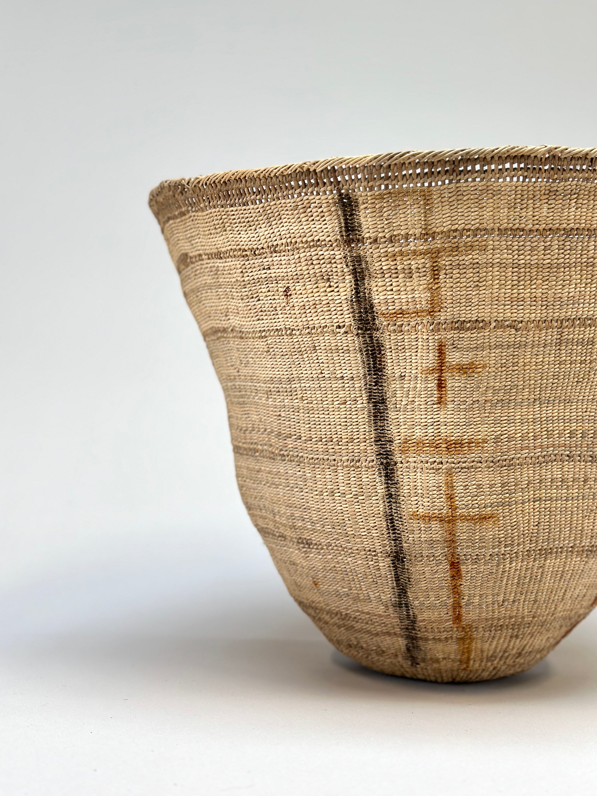 Wii Basket with Urucum & Black Graphism by Yanomami