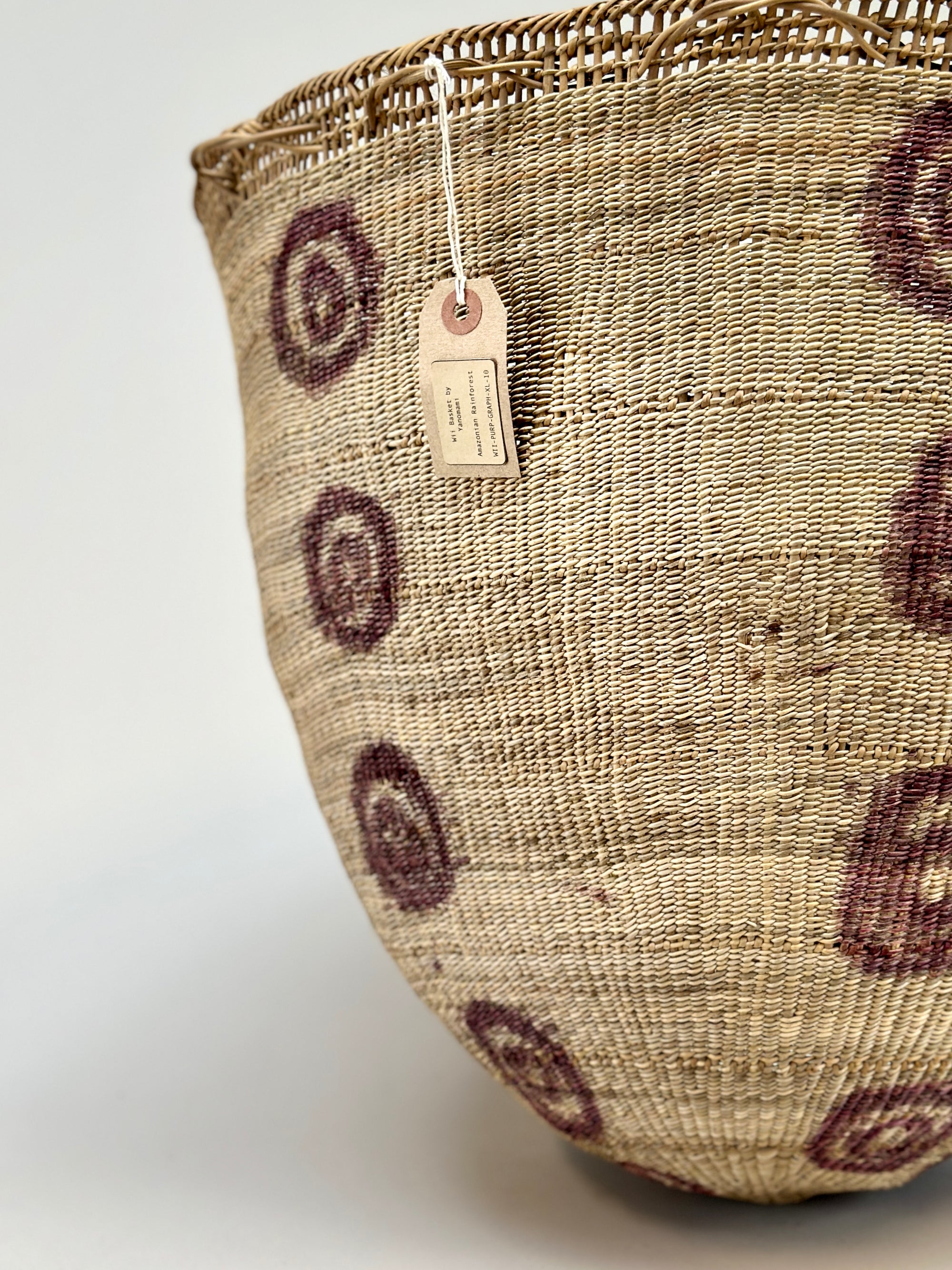 Wii Basket With Purple Graphism by Yanomami