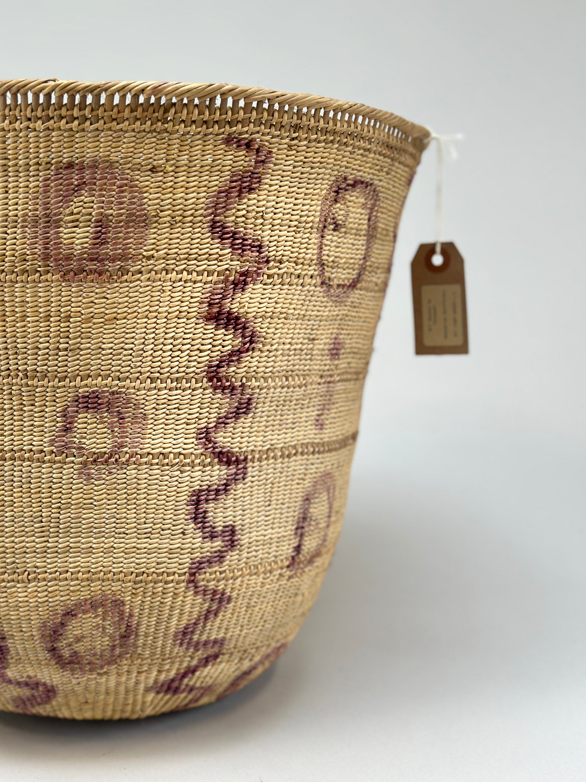 Wii Basket With Purple Graphism by Yanomami
