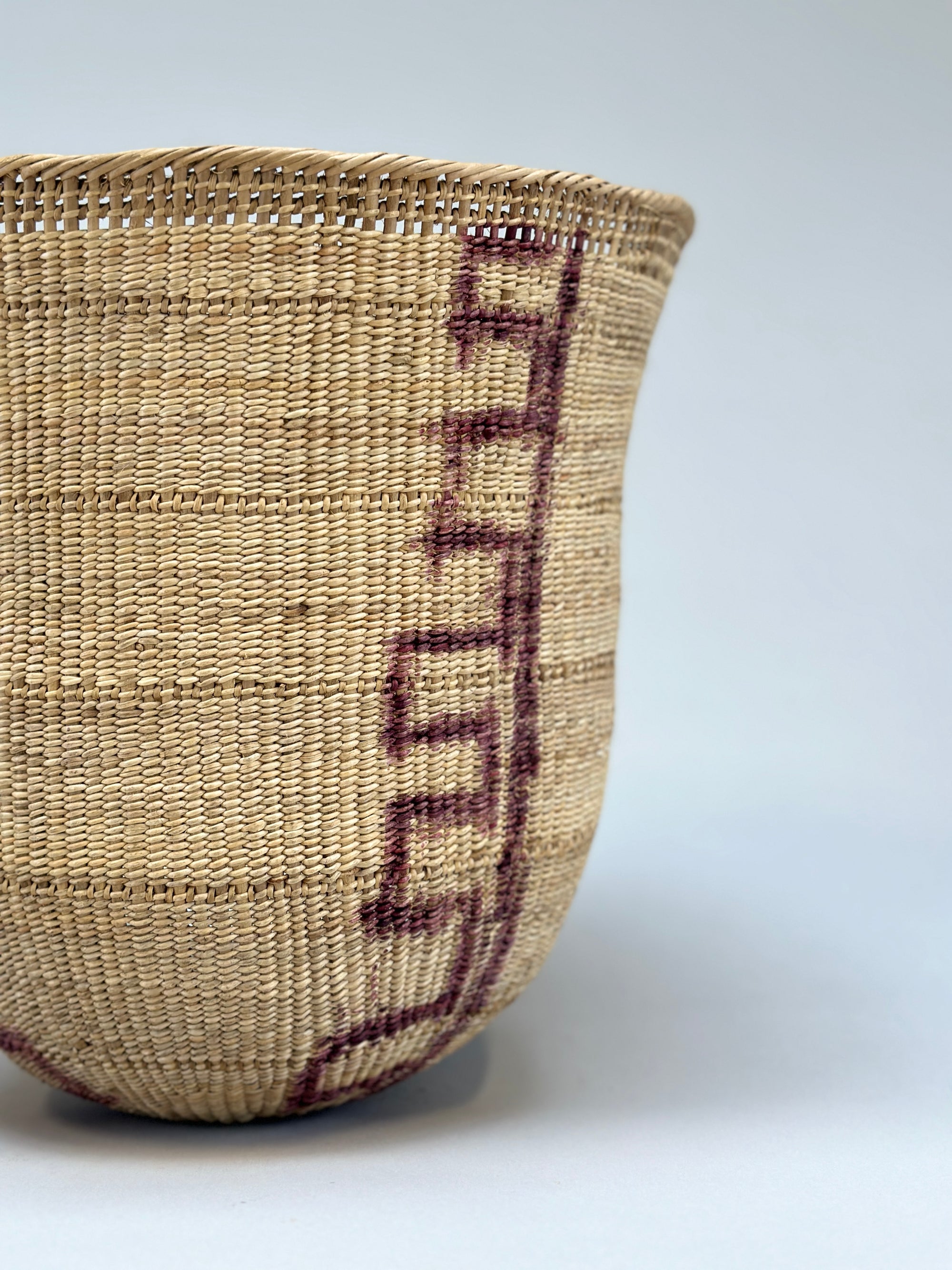 Wii Basket With Purple Graphism by Yanomami