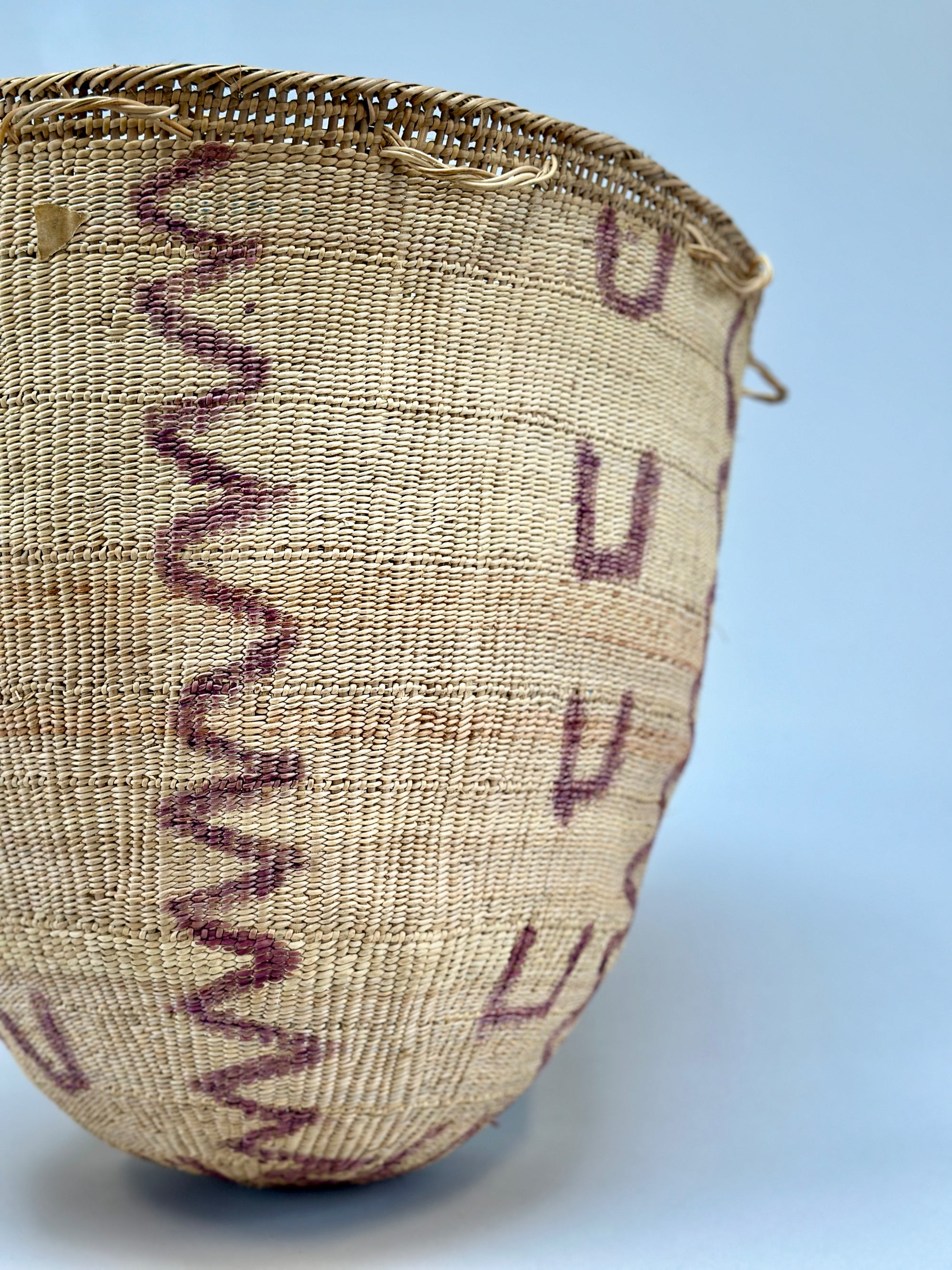 Wii Basket With Purple Graphism by Yanomami
