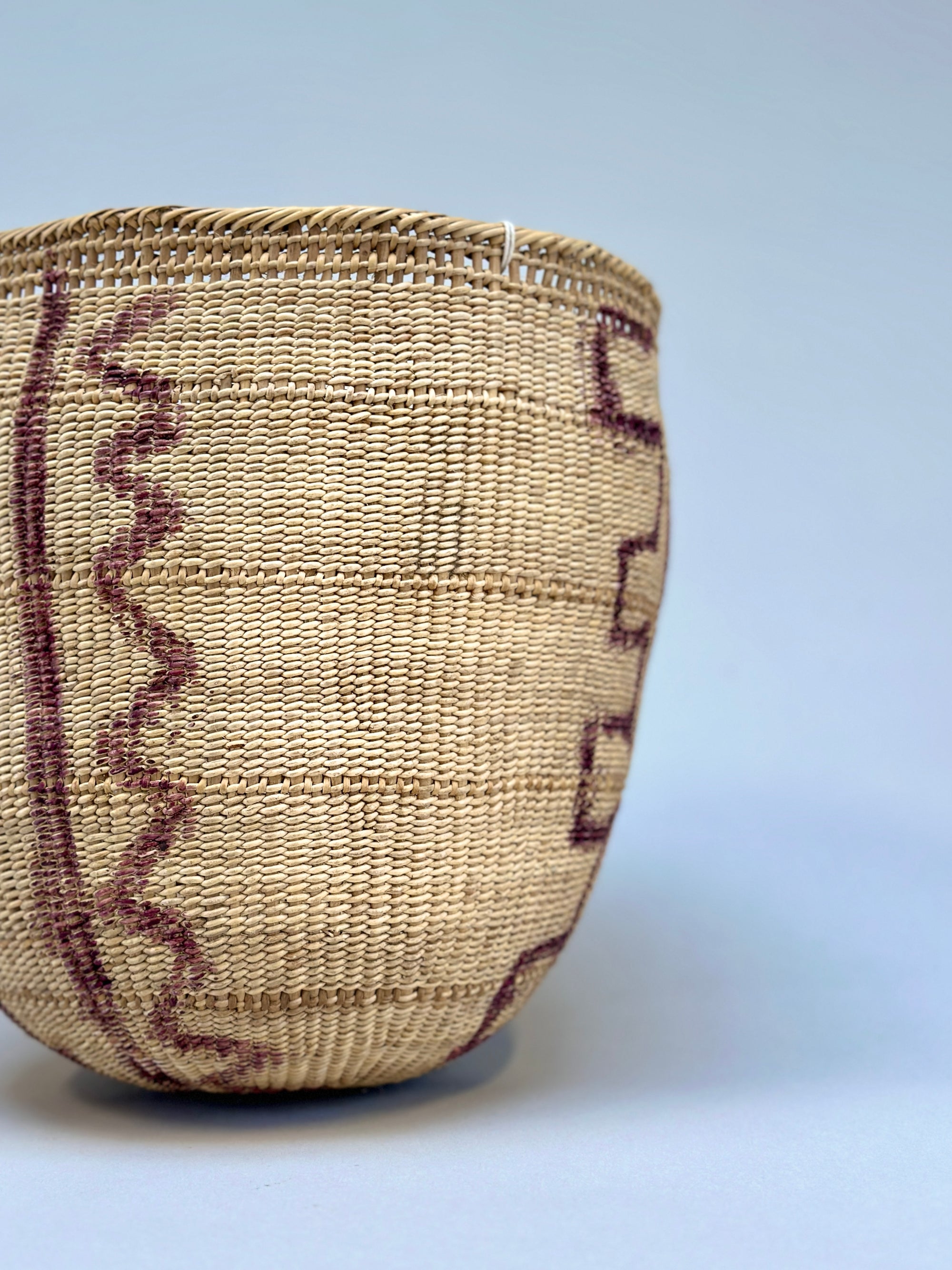 Wii Basket With Purple Graphism by Yanomami
