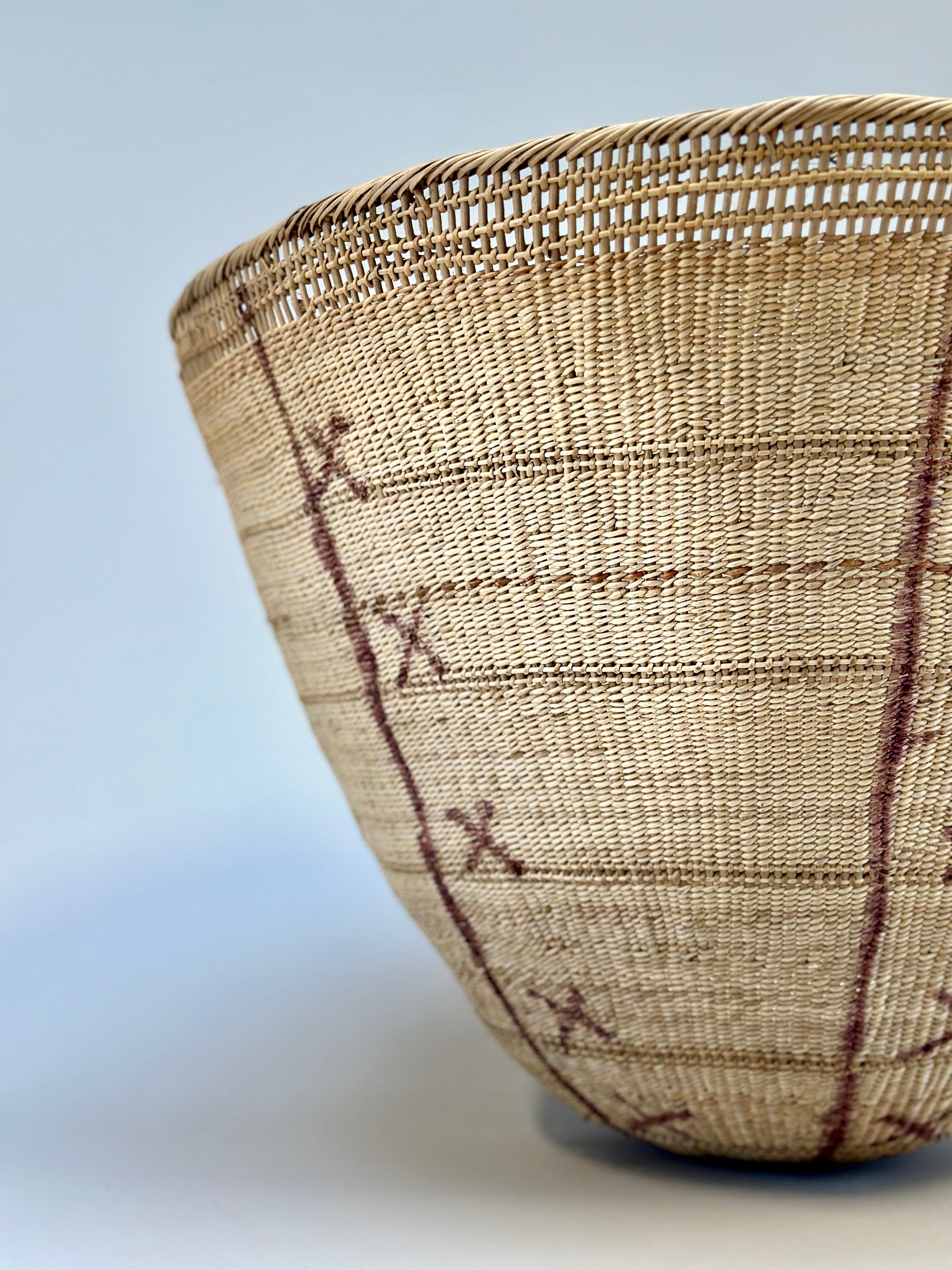 Wii Basket With Purple Graphism by Yanomami