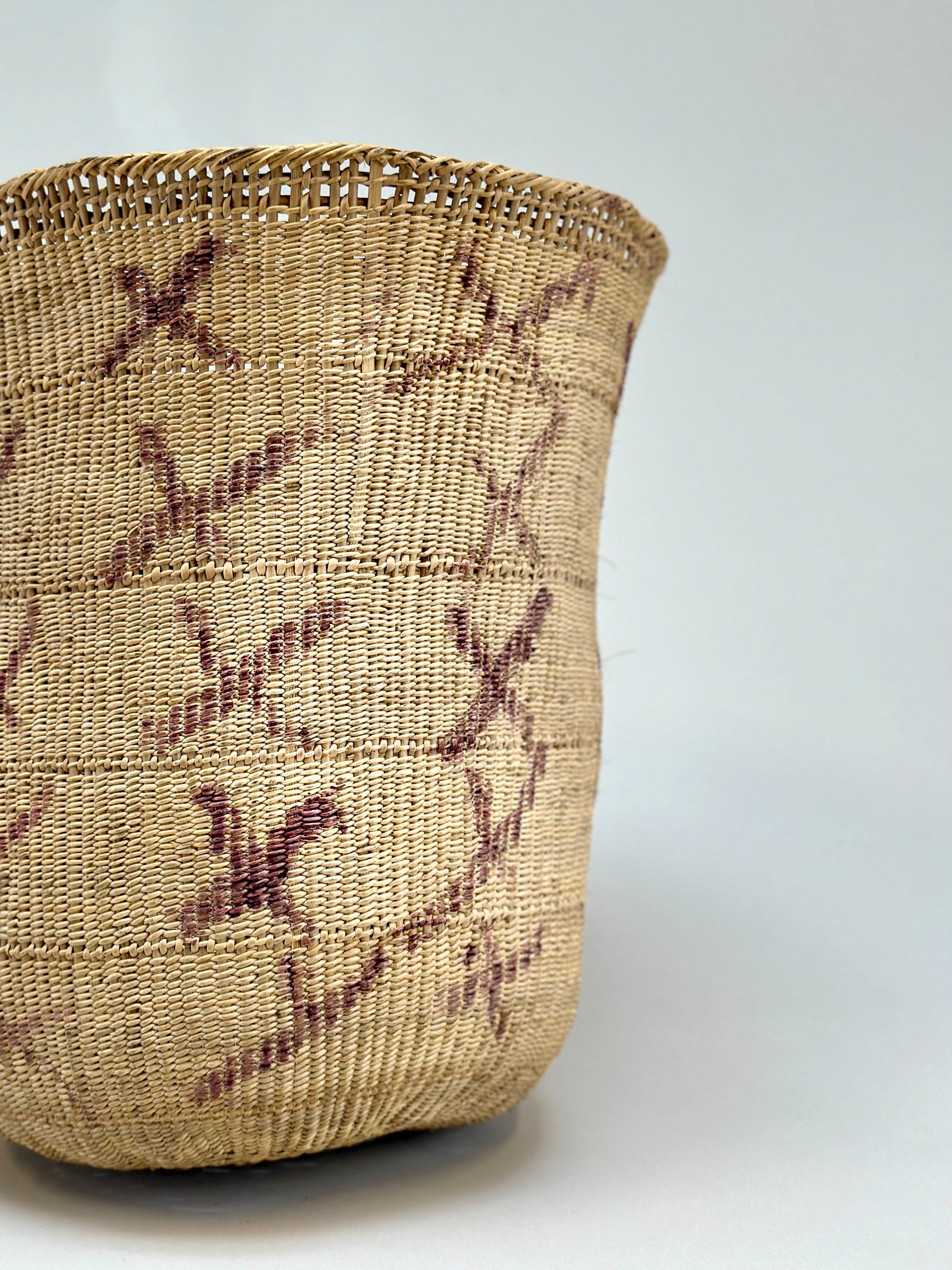 Wii Basket With Purple Graphism by Yanomami