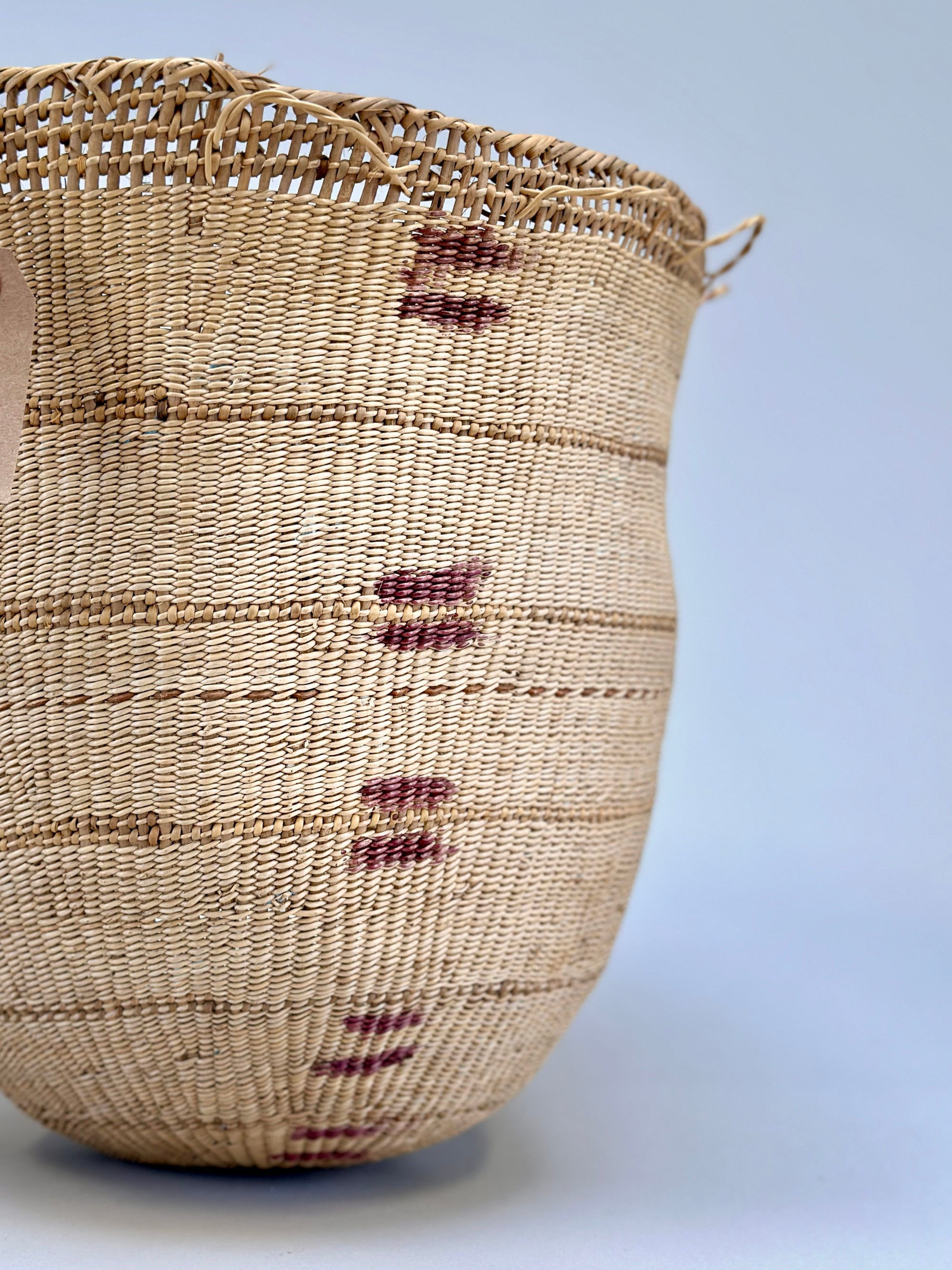 Wii Basket With Purple Graphism by Yanomami