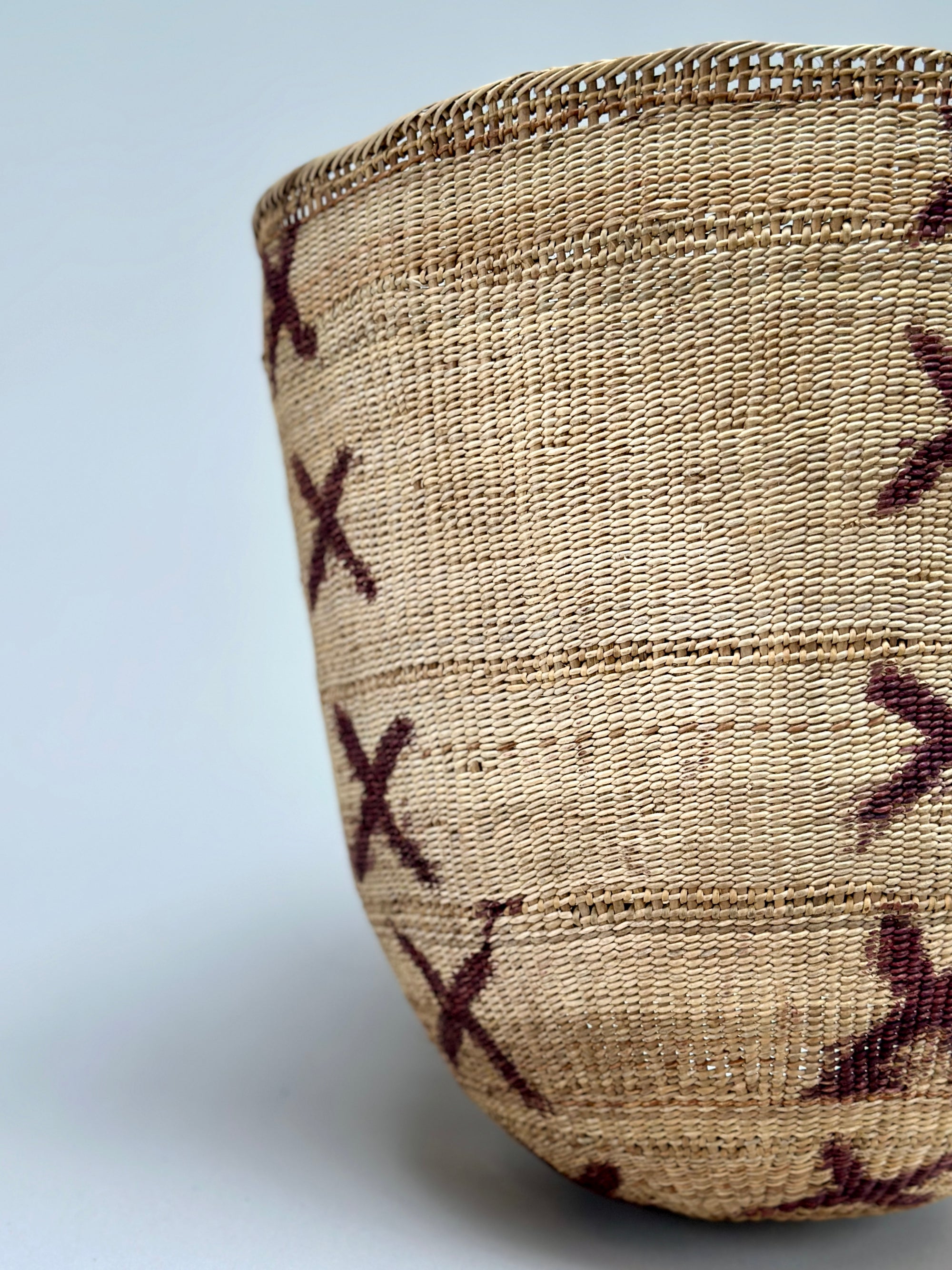 Wii Basket With Purple Graphism by Yanomami