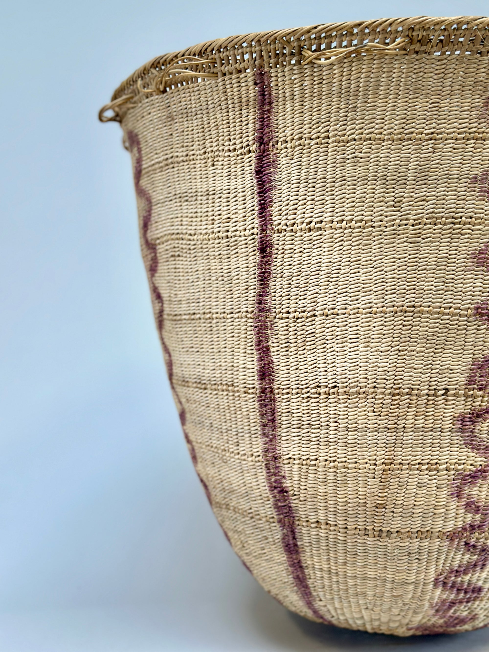 Wii Basket With Purple Graphism by Yanomami