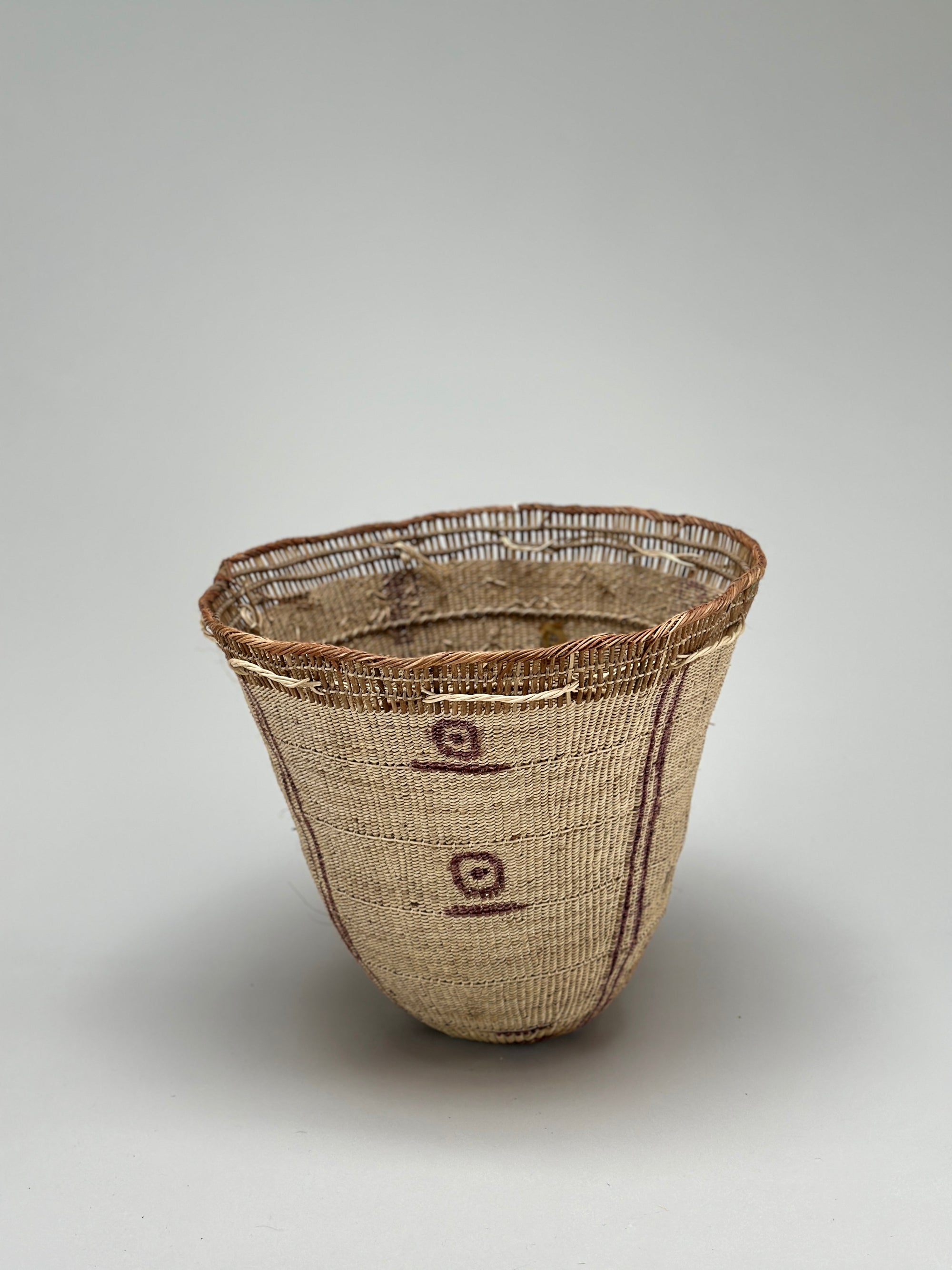 Wii Basket With Purple Graphism by Yanomami