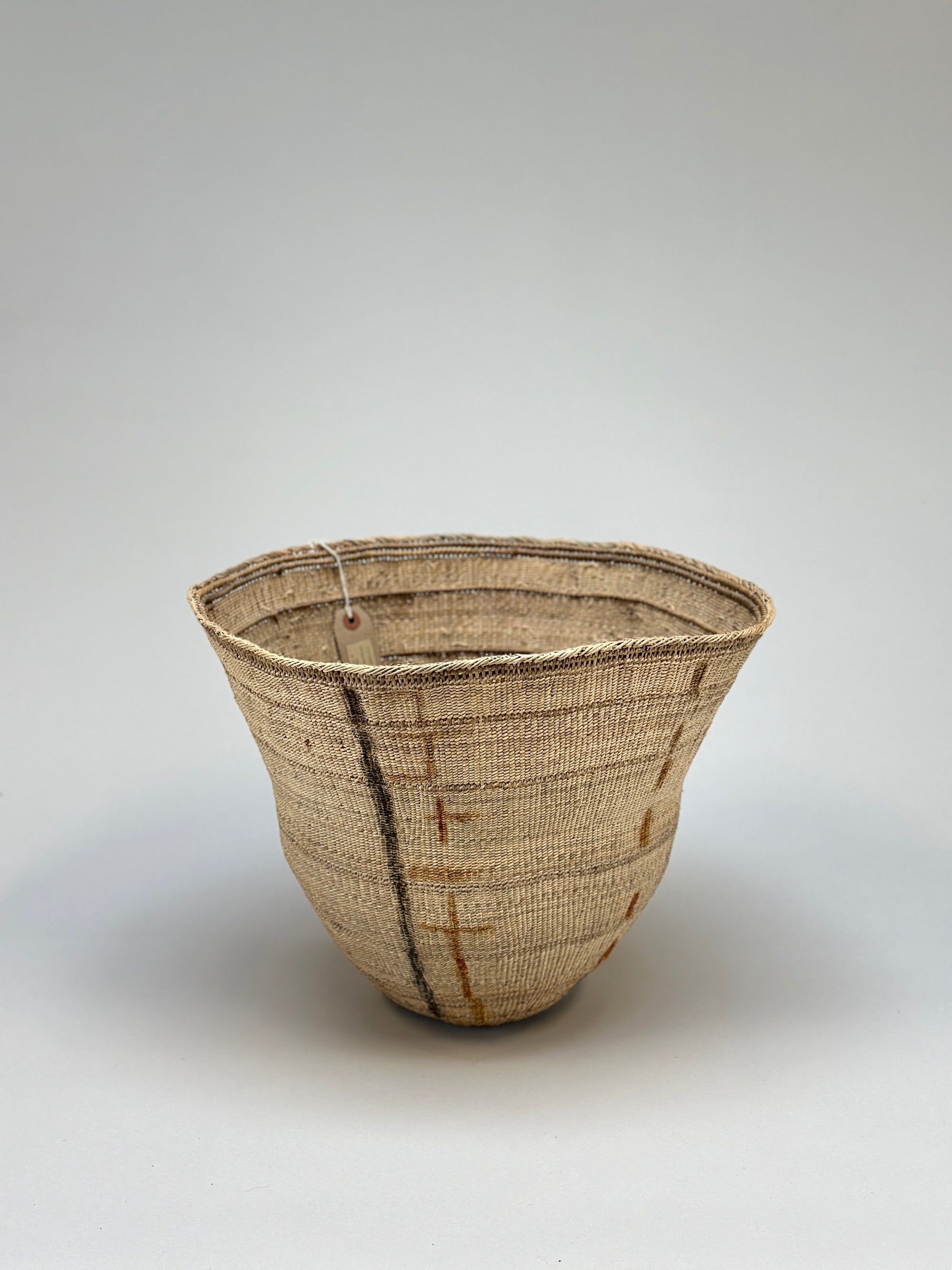 Wii Basket with Urucum & Black Graphism by Yanomami
