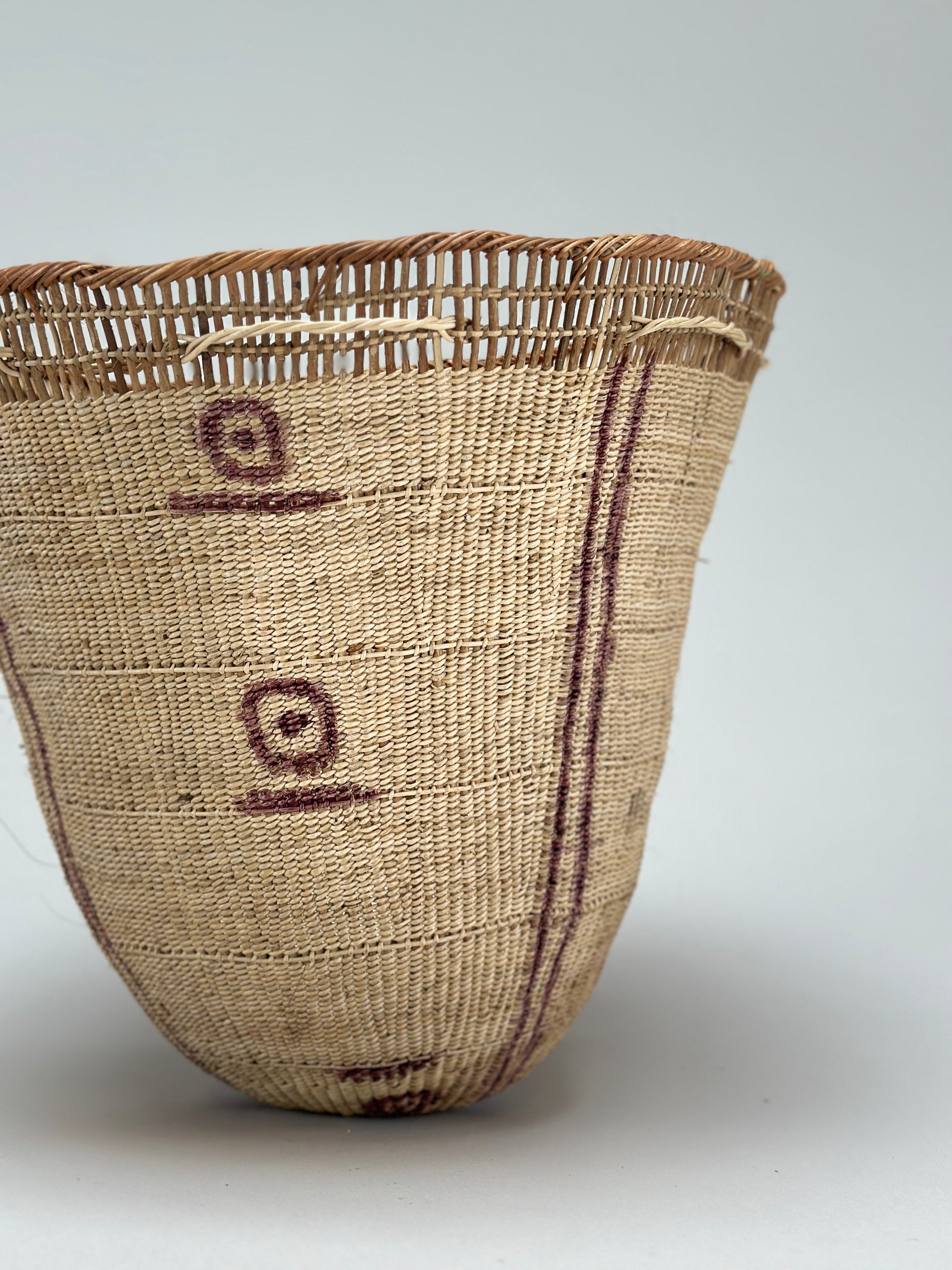 Wii Basket With Purple Graphism by Yanomami