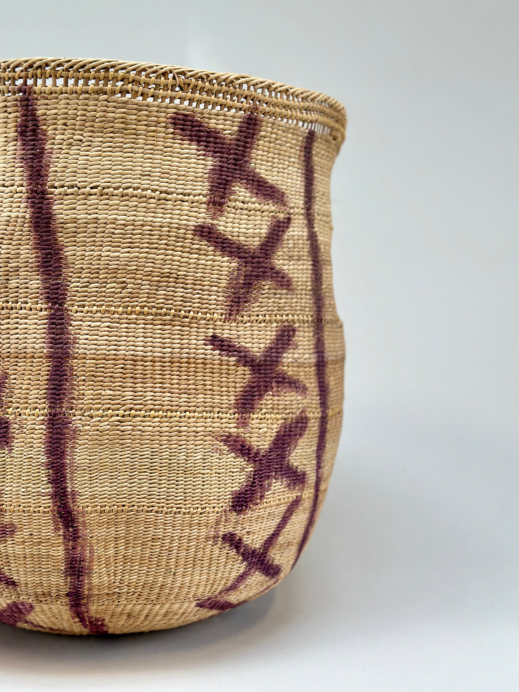 Wii Basket With Purple Graphism by Yanomami