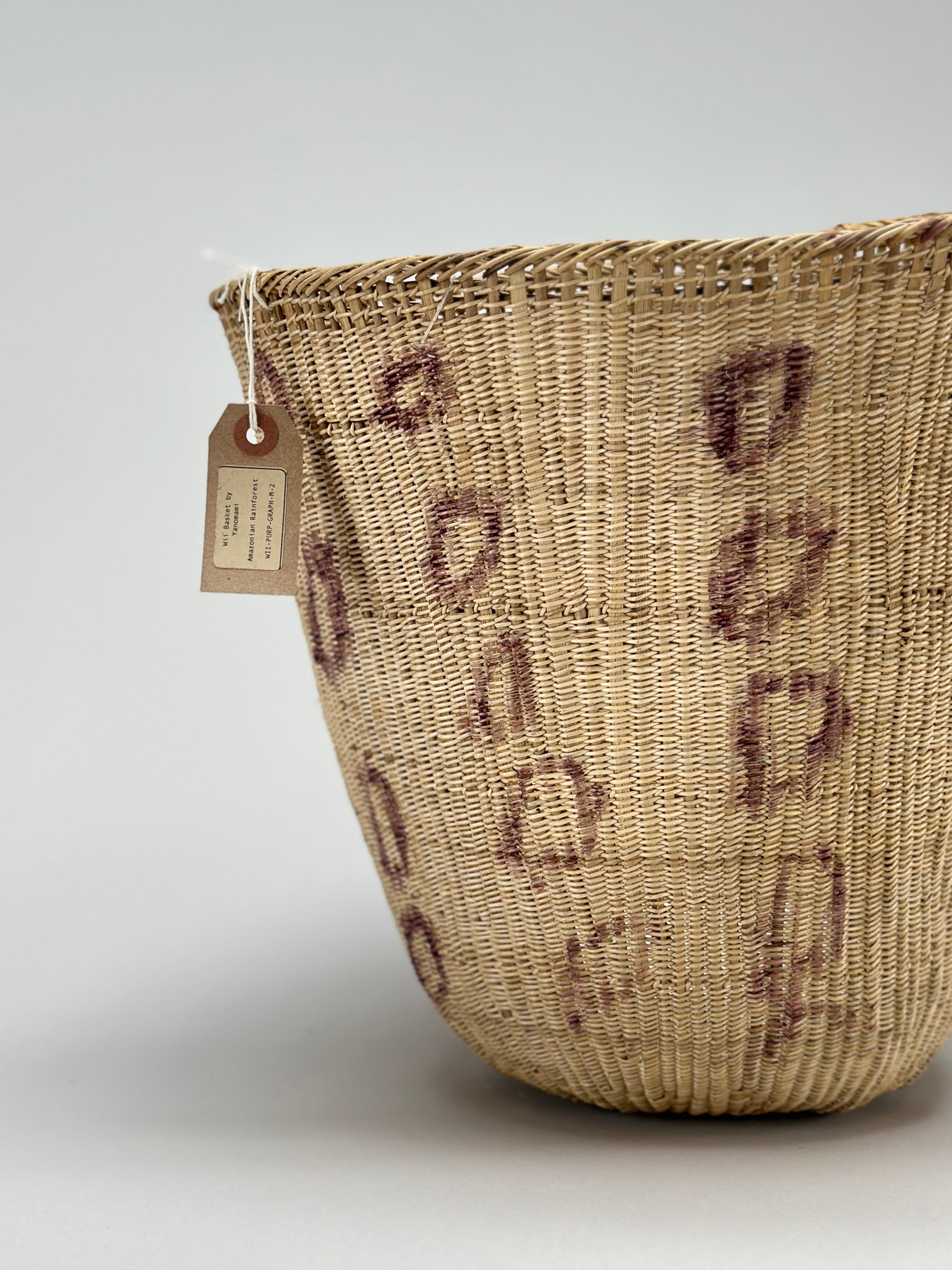 Wii Basket With Purple Graphism by Yanomami