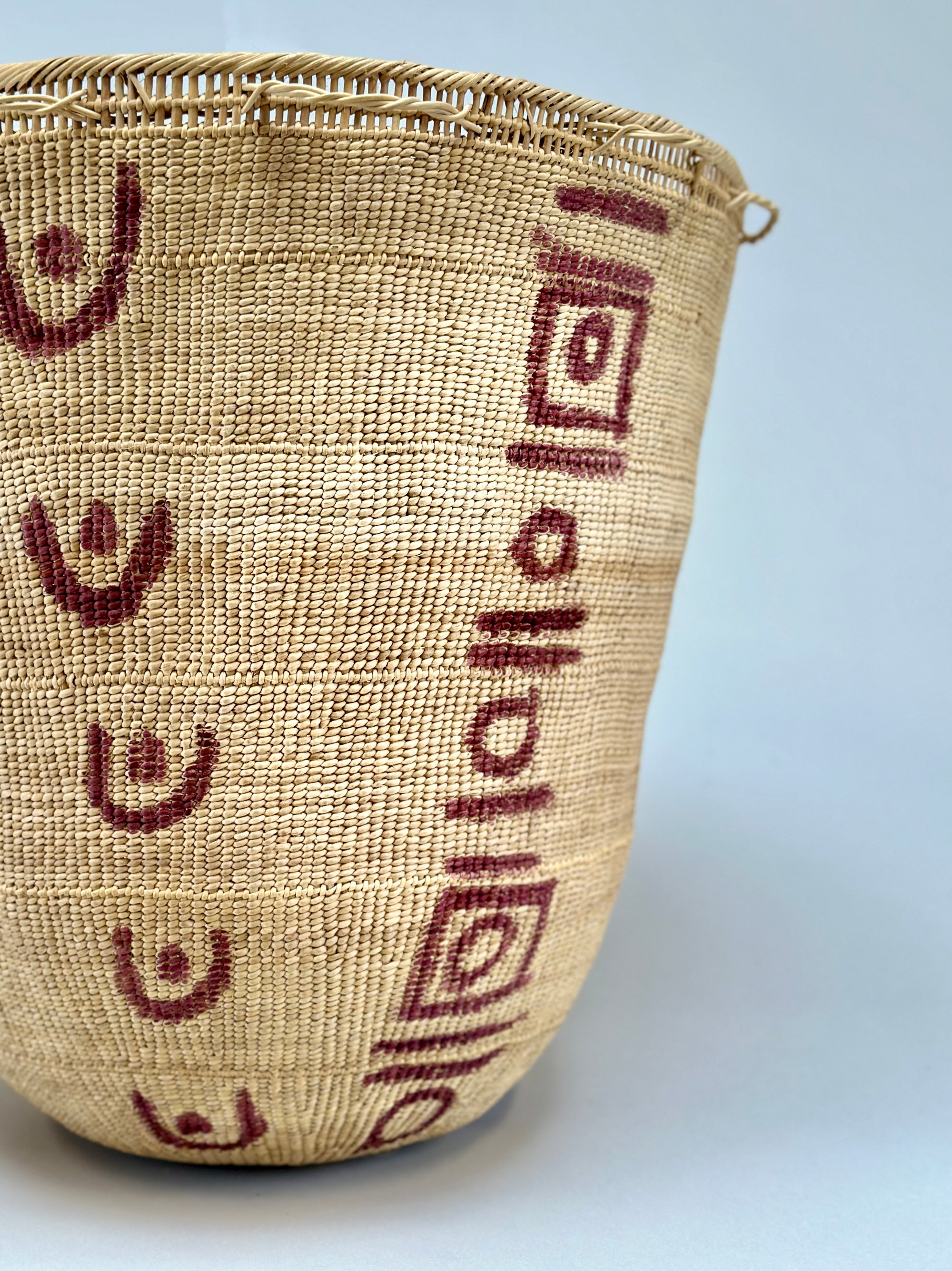 Wii Basket With Purple Graphism by Yanomami