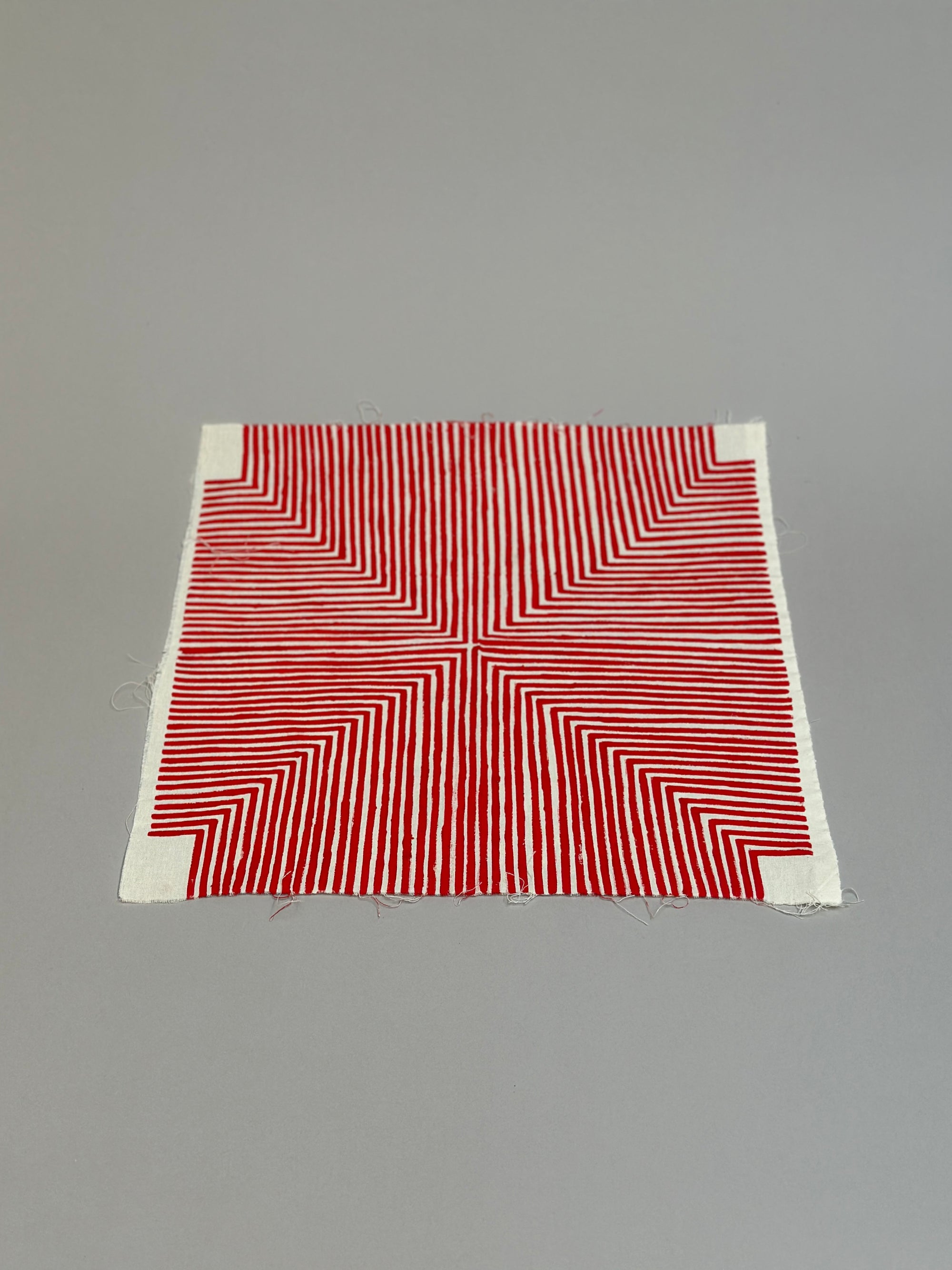 18" x 18" Red Graphism by Kayapo