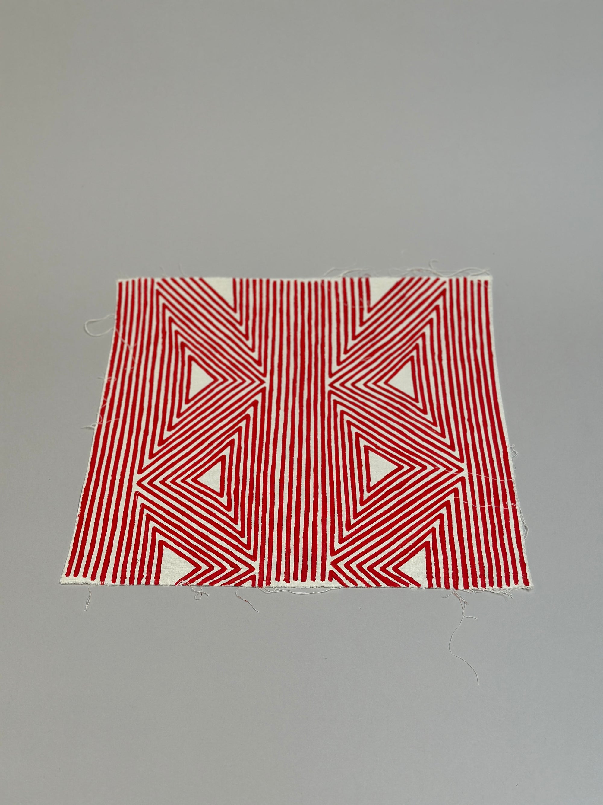 18" x 18" Red Graphism by Kayapo