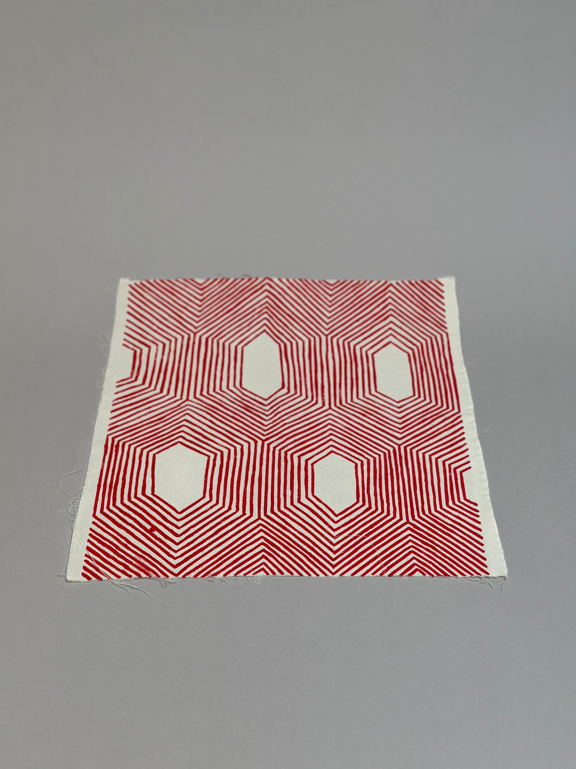 18" x 18" Red Graphism by Kayapo