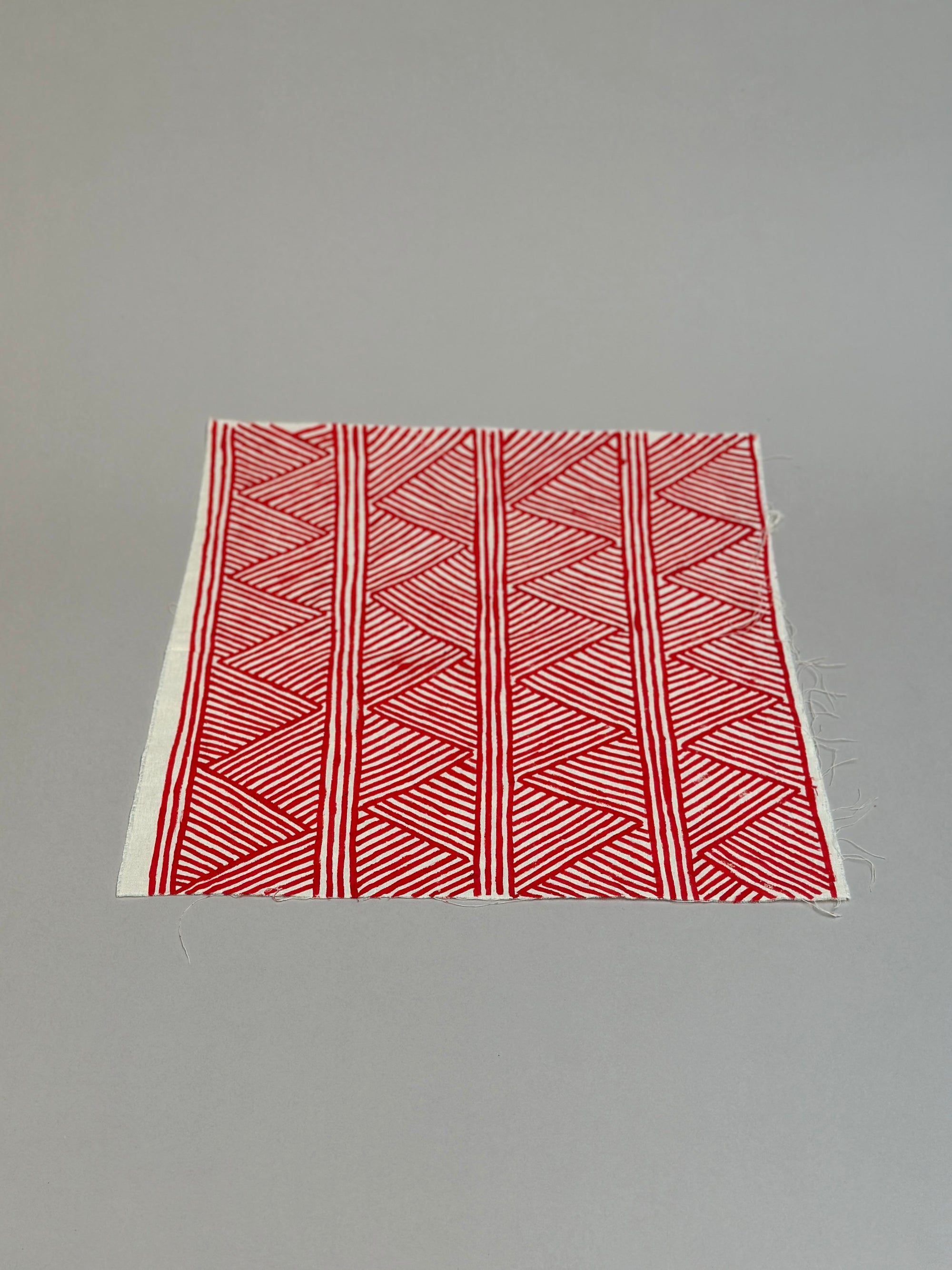 18" x 18" Red Graphism by Kayapo