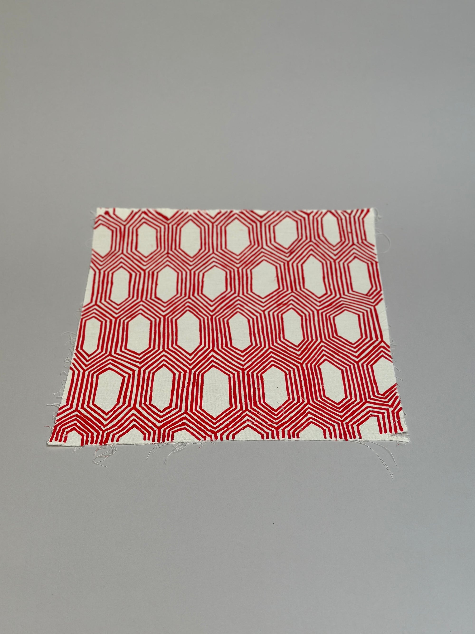 18" x 18" Red Graphism by Kayapo