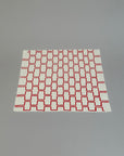 18" x 18" Red Graphism by Kayapo