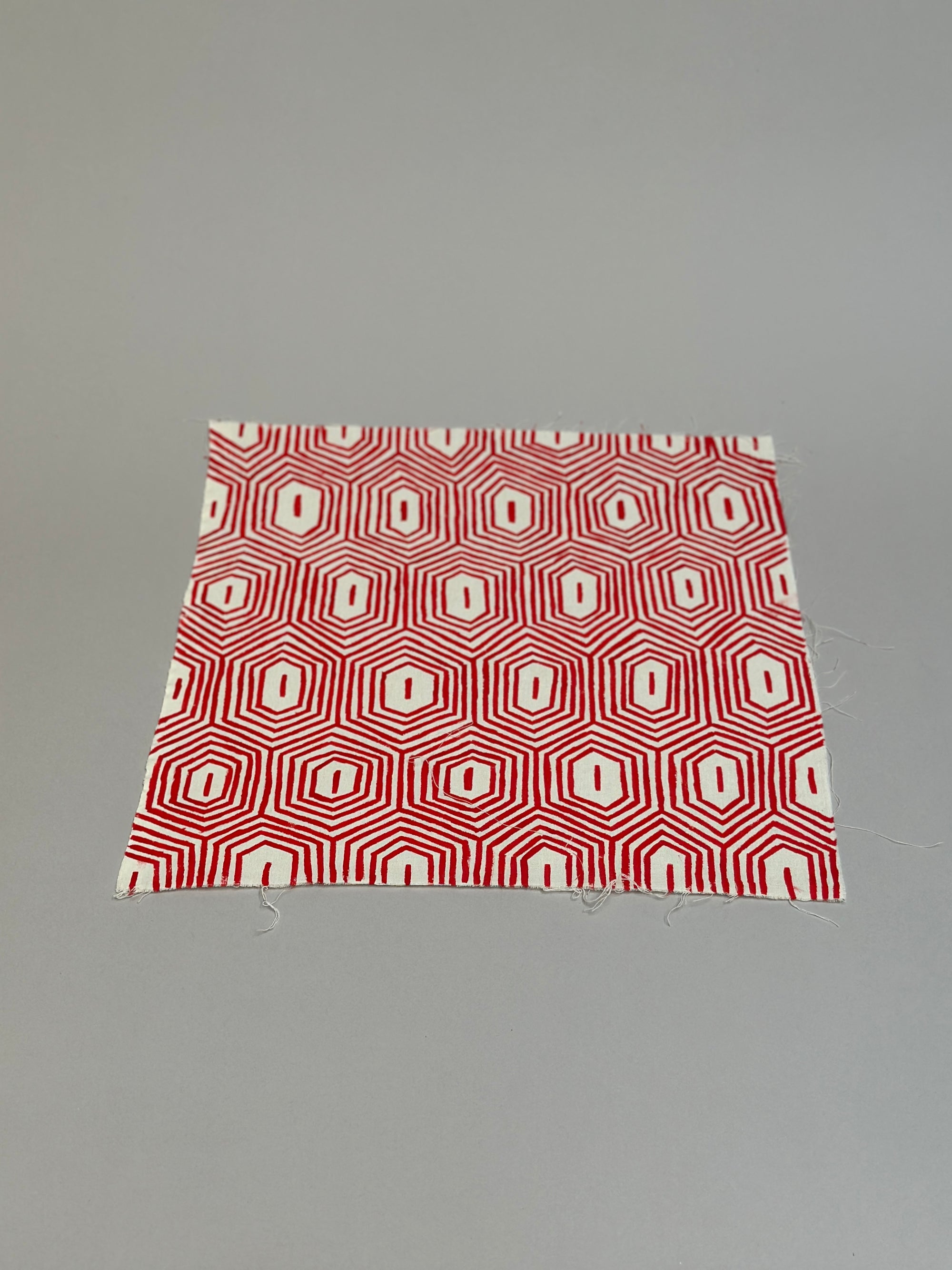 18" x 18" Red Graphism by Kayapo