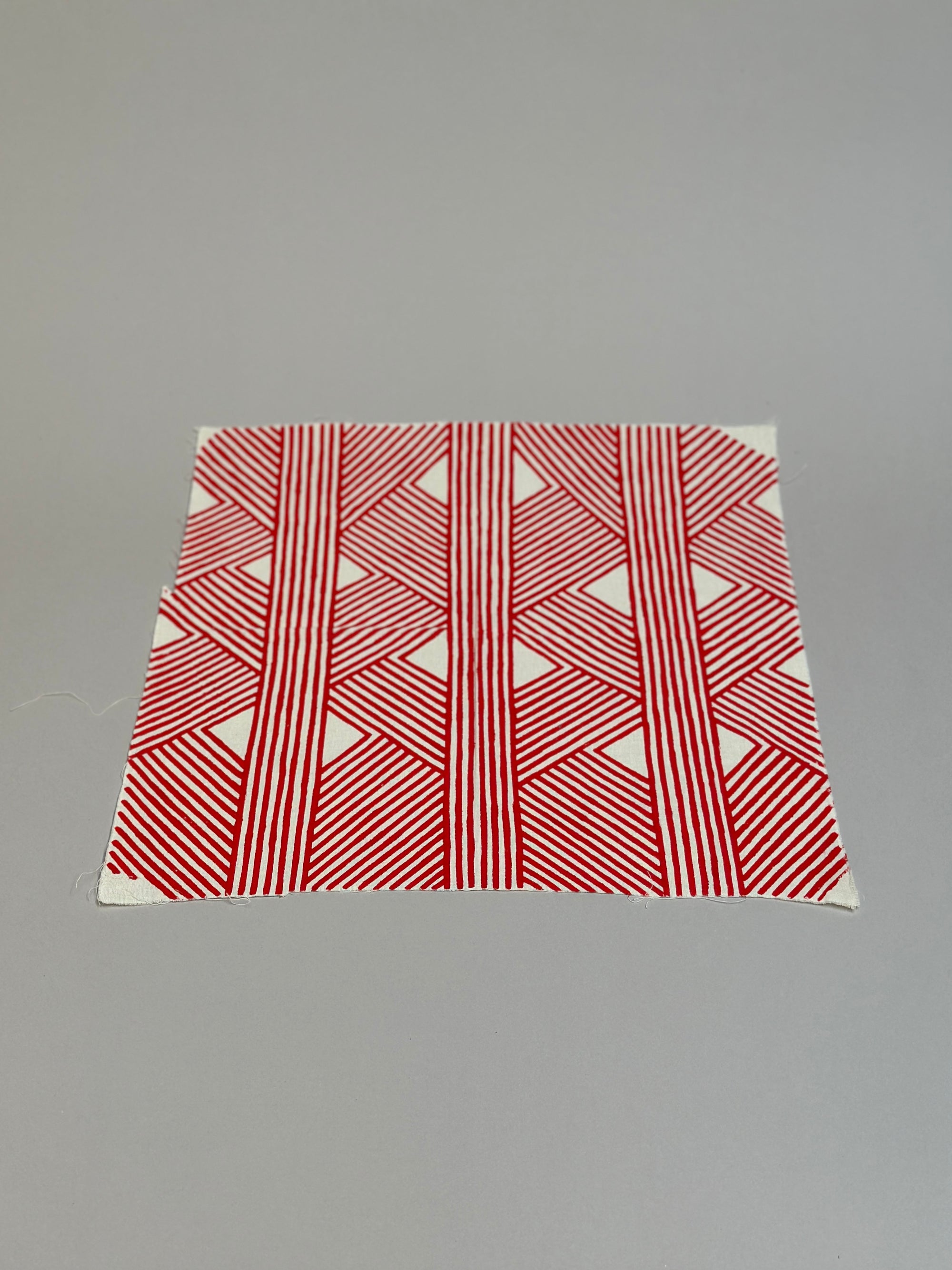 18" x 18" Red Graphism by Kayapo