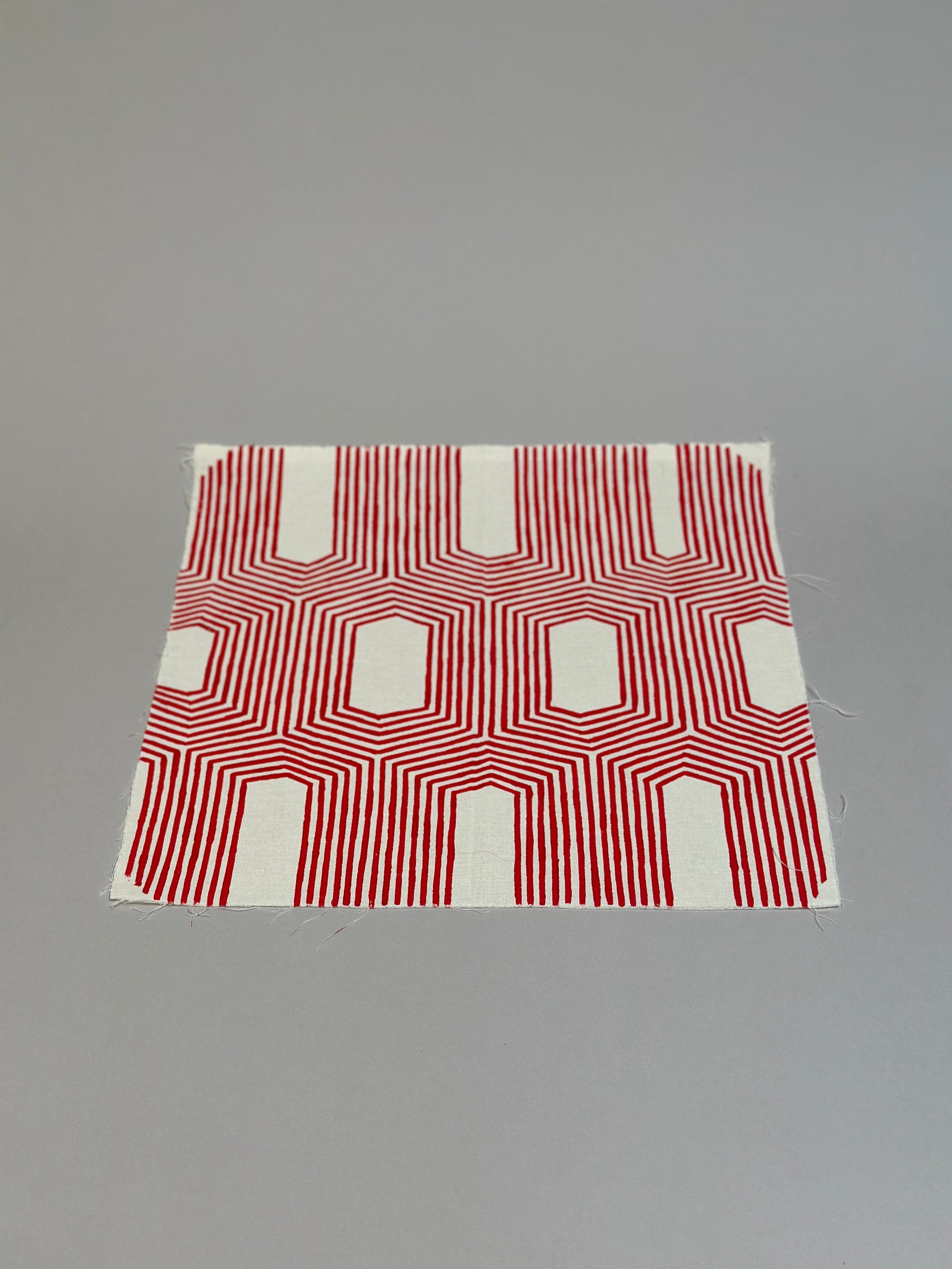 18" x 18" Red Graphism by Kayapo