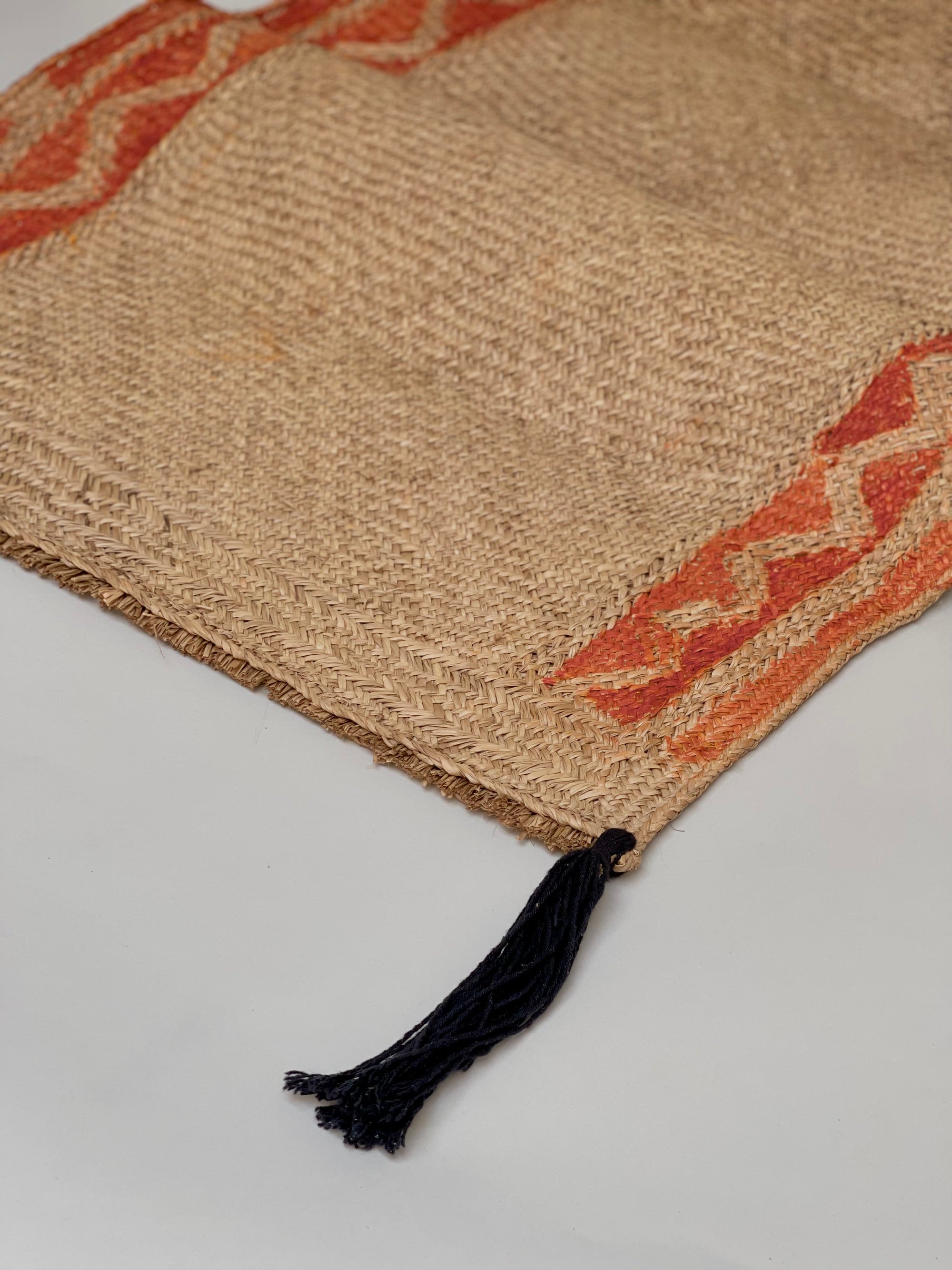 Urucum Handwoven Mat by Kayapo