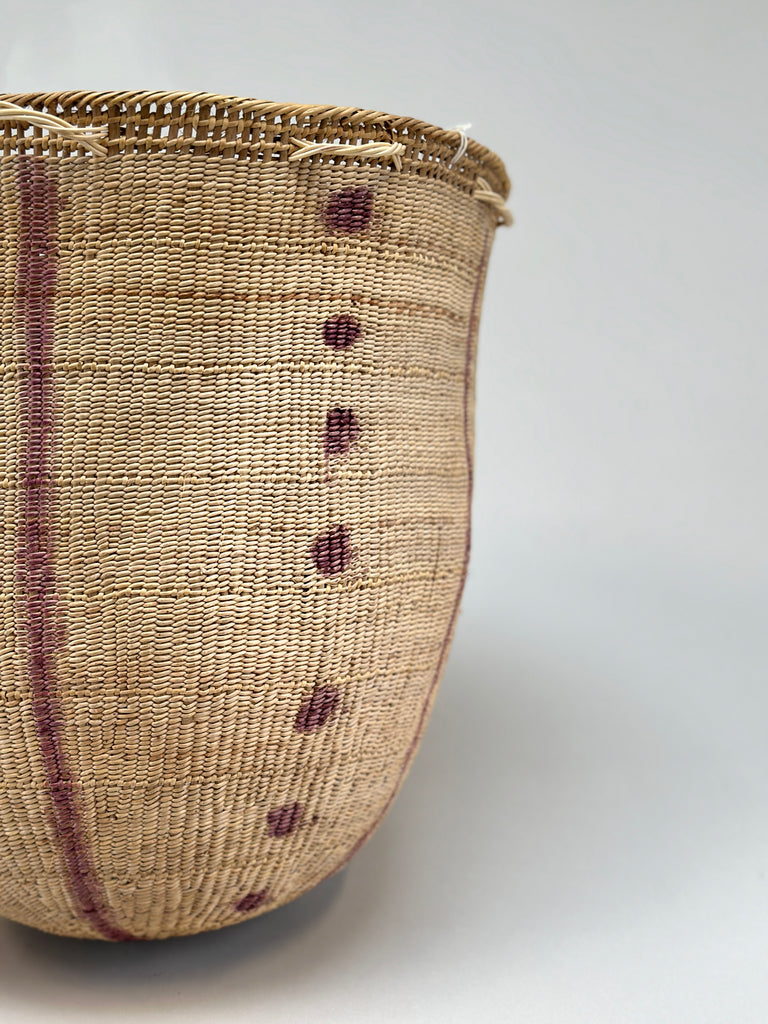 Wii Basket With Purple Graphism by Yanomami