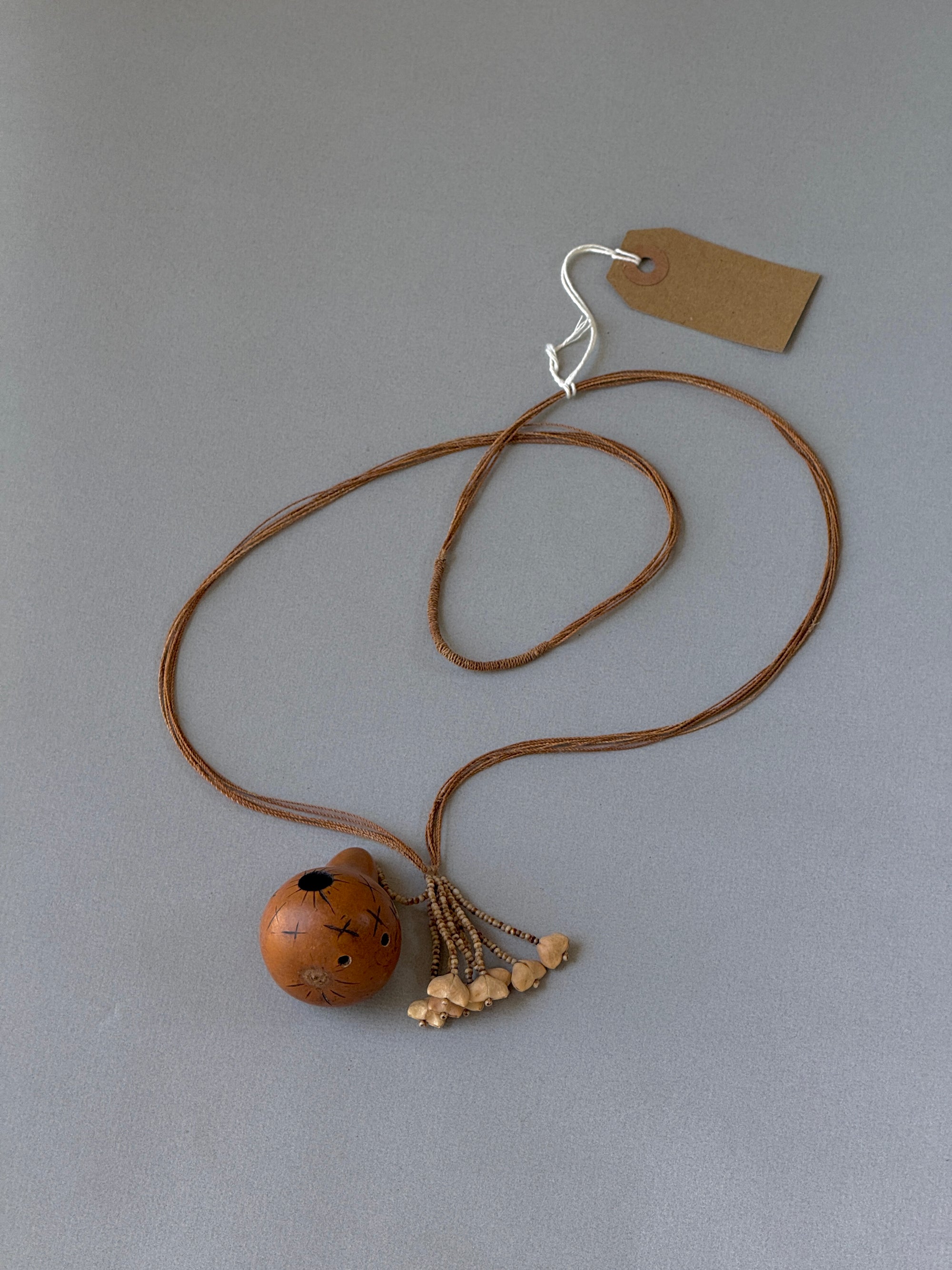 Kraho Gourd Flute Necklace