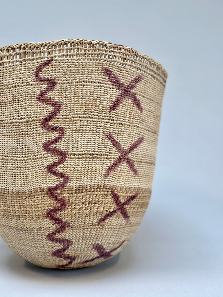 Wii Basket With Purple Graphism by Yanomami