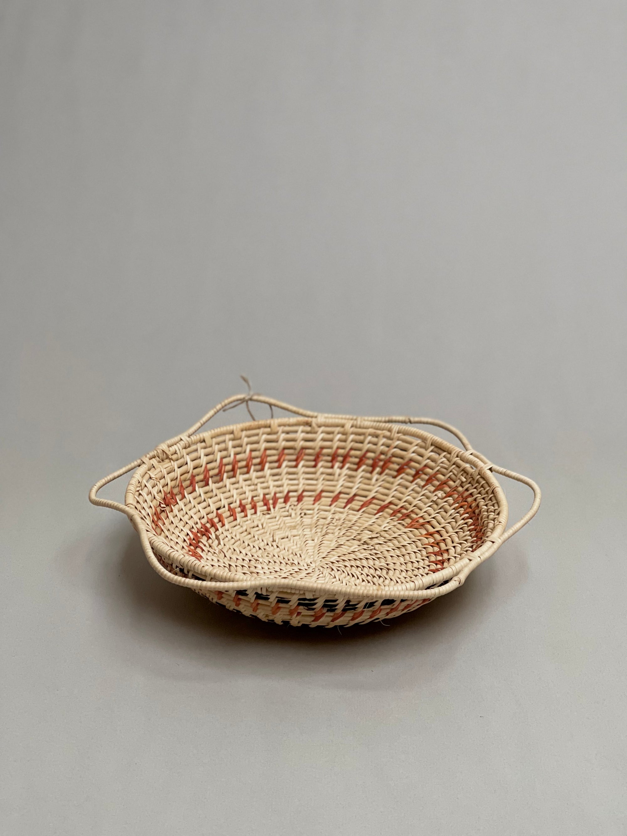 Round Titica Fruit Basket with Yanomami Painting