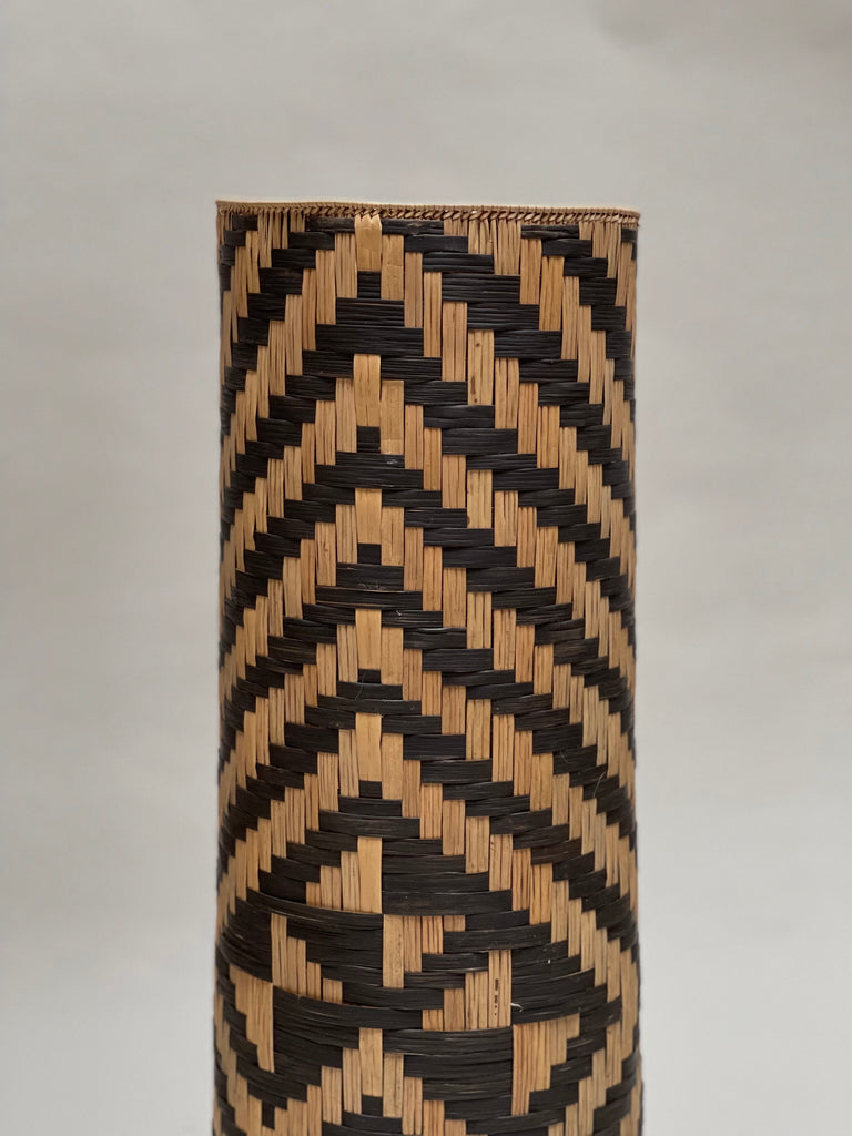 Black/Natural Hand-woven Mat by Tikuna