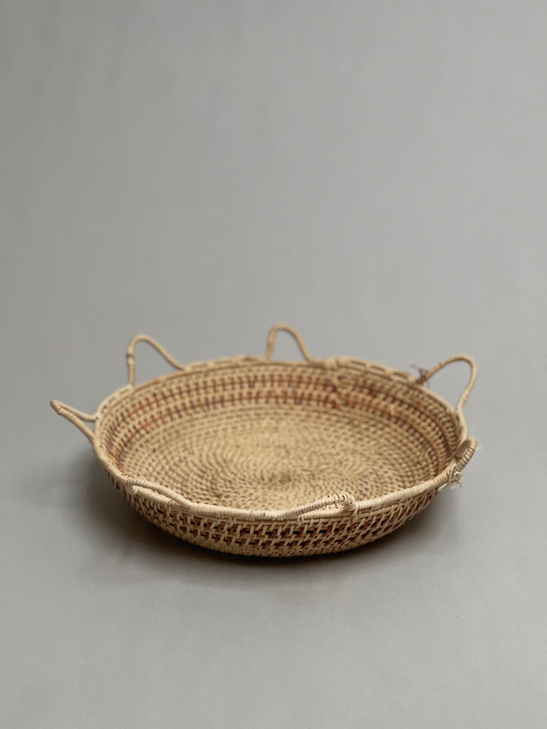 Round Titica Fruit Basket with Yanomami Painting