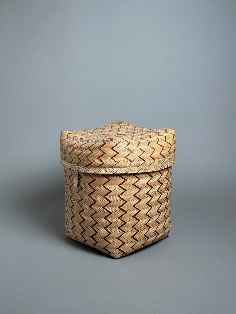 Red & Natural Storage Baskets by Tikuna