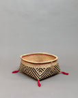 Xingu Low Black Weaving Basket by Mehinako