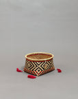 Xingu Low Basket Black & Red Weaving by Mehinako