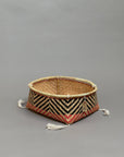 Xingu Low Basket Black & Red Weaving by Mehinako