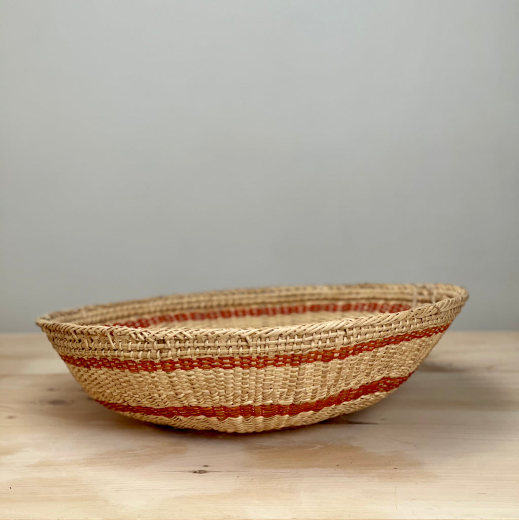 Xotehe Basket with Urucum Stripes