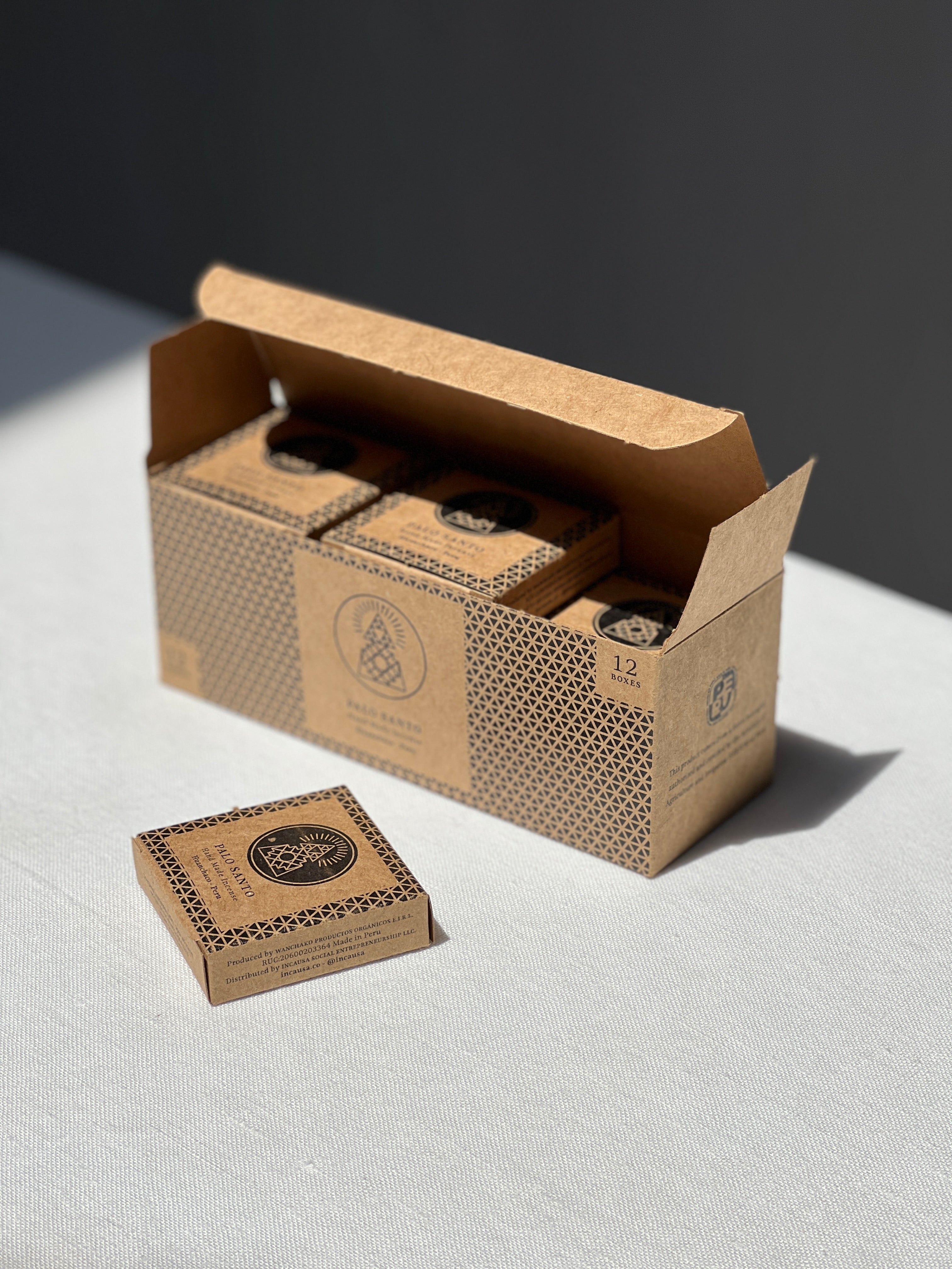 Incausa Palo Santo Hand-pressed Incense Box